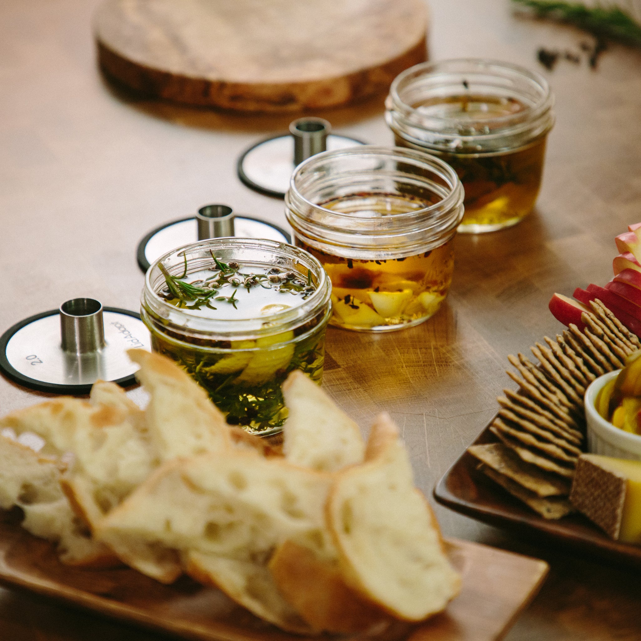 Easy Infused Oils for Your Charcuterie Board